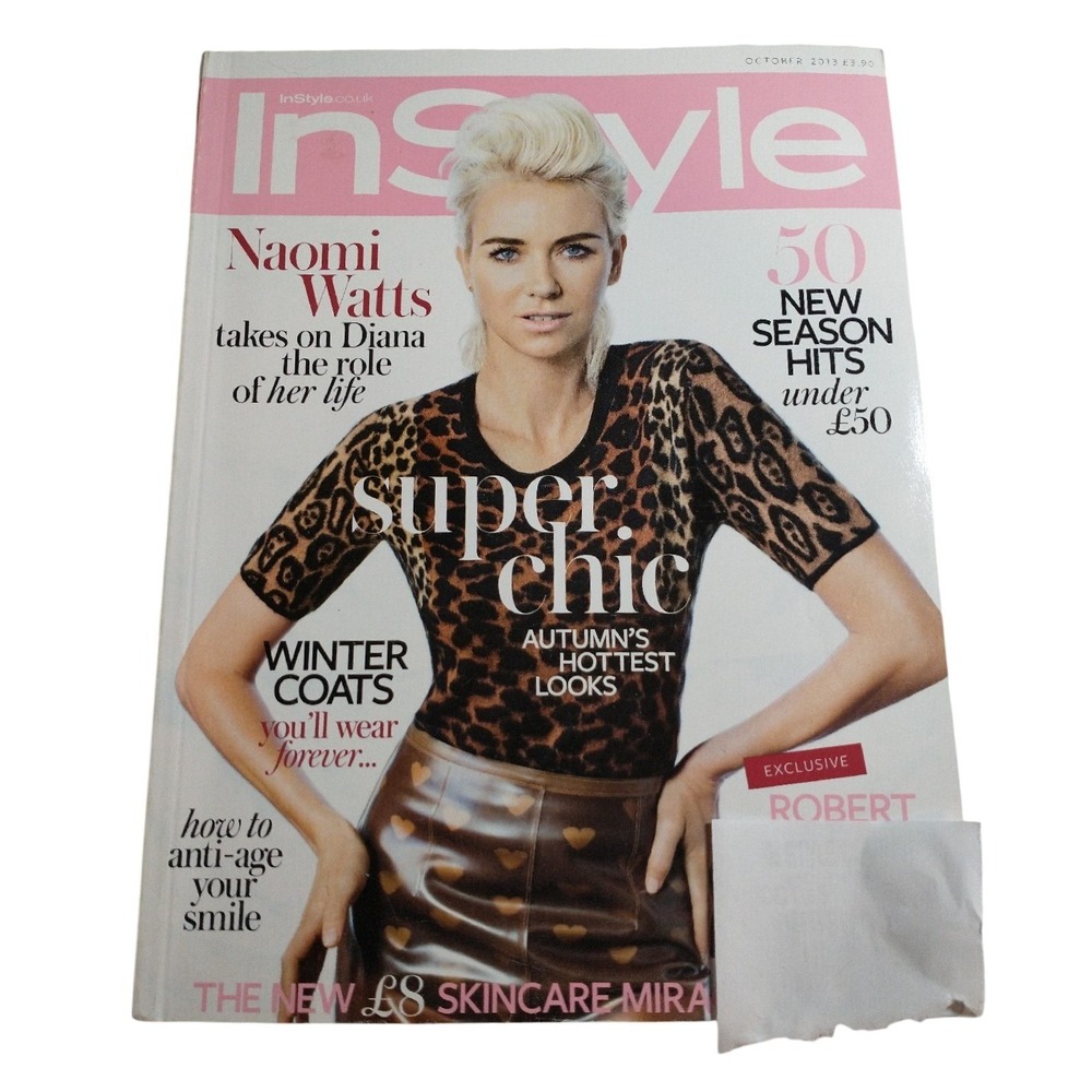 In Style UK Magazine October 2013 Naomi Watts Compact Edition British Fashion